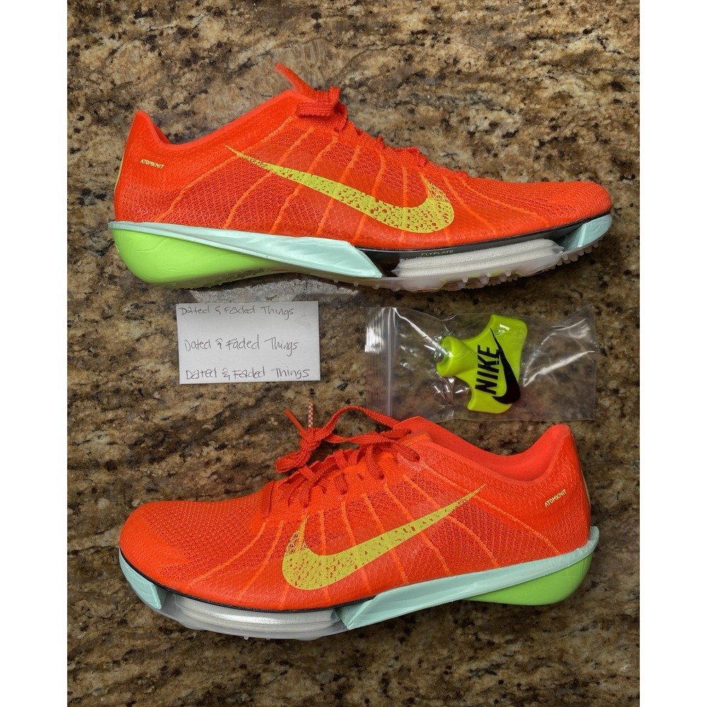 Men Size 7.5 Nike Air Zoom Victory 2 Crimson/Lime Track & Field Cleat FD8411-600
